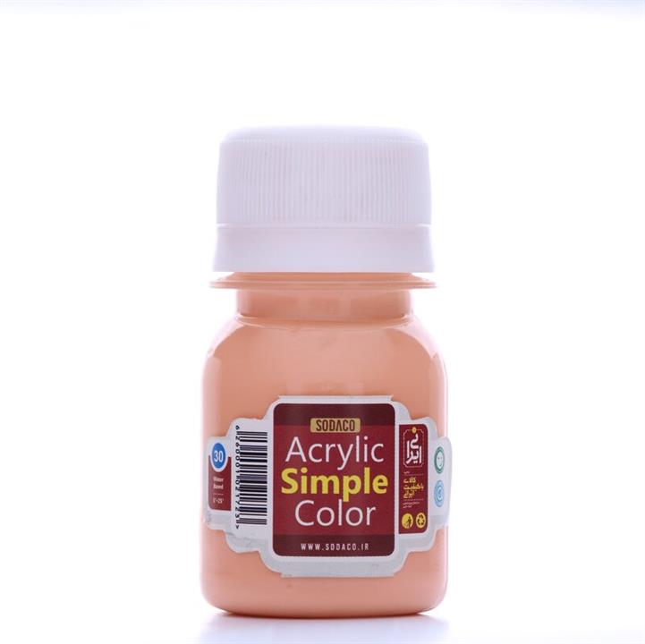 رنگ اکریلیک ساده  سوداکو 30 میل گلبهیکد  acrylic simple 00320